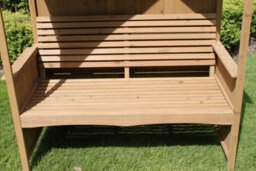 Garden Market Place Garden Arbour With Integral Garden Bench (Natural) - thumbnail 3