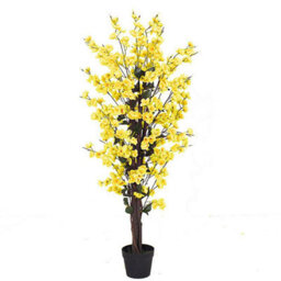Leaf 120Cm Artificial Yellow Blossom Tree