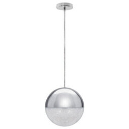 Long Life Lamps Company Led Ceiling Chrome Glass Globe Pendant Light Cct Natural Cool Warm White H3108 - thumbnail 4