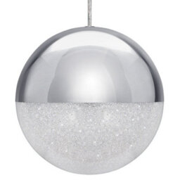 Long Life Lamps Company Led Ceiling Chrome Glass Globe Pendant Light Cct Natural Cool Warm White H3108