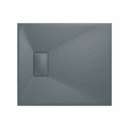 Sundaze 800 X 700mm Smc Anthracite Rectangle Slate Effect Bathroom Shower Tray - thumbnail 3