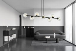 Emibig Lighting Emibig Rossi Pendant Lamp  8 X E14 Black With Transparent Shade - thumbnail 5