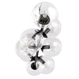 Emibig Lighting Emibig Rossi Pendant Lamp  8 X E14 Black With Transparent Shade - thumbnail 7