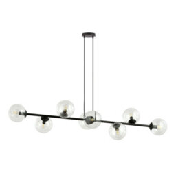 Emibig Lighting Emibig Rossi Pendant Lamp  8 X E14 Black With Transparent Shade - thumbnail 2