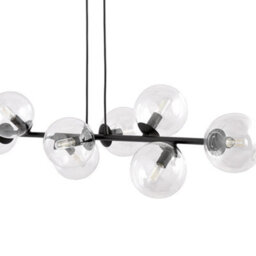 Emibig Lighting Emibig Rossi Pendant Lamp  8 X E14 Black With Transparent Shade - thumbnail 8