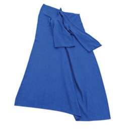 Loops Cozy Blue Polyester Fleece Blanket With Oversized Sleeves For Ultimate Comfort - thumbnail 3