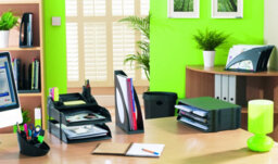 Avery Dr400Blk Dtr Eco Desk Tidy, 270 X 55 X 152 mm - Black - thumbnail 2