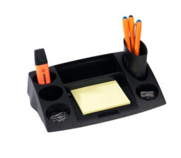 Avery Dr400Blk Dtr Eco Desk Tidy, 270 X 55 X 152 mm - Black - thumbnail 3