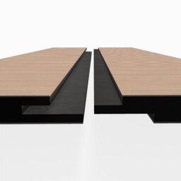 Plum&Clay Aurora Matt Light Wood Effect Tongue & Groove Waterproof Shower Wall Panel (H)2420mm (W)1180mm - thumbnail 4