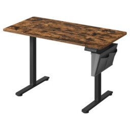 Vasagle Electric Standing Desk, Height Adjustable Desk, 60 X 120 X (72-120) Cm, 4 Memory Heights, Rustic Brown And Ink Black - thumbnail 2