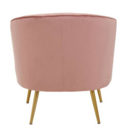 Orsina Durable Yolanda Pink Velvet Chair, Exquisite & Cozy Desk Chair Pink Velvet, Easy To Clean Pink Velvet Chair - thumbnail 4