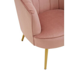 Orsina Durable Yolanda Pink Velvet Chair, Exquisite & Cozy Desk Chair Pink Velvet, Easy To Clean Pink Velvet Chair - thumbnail 6