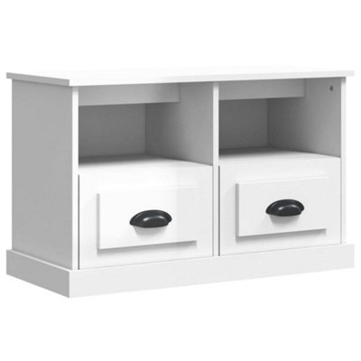 Berkfield Durable Tv Cabinet High Gloss White 80X35X50 Cm Engineered Wood - image 1