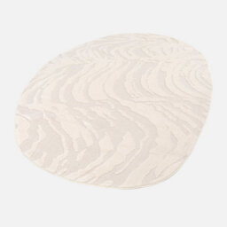 Sweeek - Julianne Beige Pebble-Shaped Indoor Rug With Pattern In Relief 160X230Cm - thumbnail 2