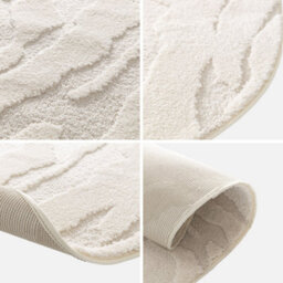 Sweeek - Julianne Beige Pebble-Shaped Indoor Rug With Pattern In Relief 160X230Cm - thumbnail 3