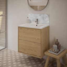 Laura Ashley Gloss Dove Grey Onyx Marble Effect Glass Self-Adhesive Bathroom Splashback (H)25Cm (W)60Cm - thumbnail 6