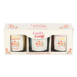 Something Different Funky Fungi Mushroom Votive Candles (Pack Of 3) Multicoloured (One Size) - thumbnail 2