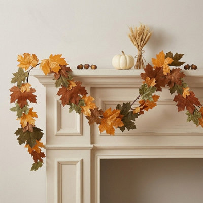 Garden Greatness The Harvest Velvet Mixed Autumn Garland - image 1