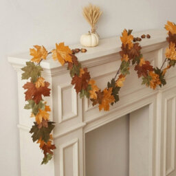 Garden Greatness The Harvest Velvet Mixed Autumn Garland - thumbnail 2