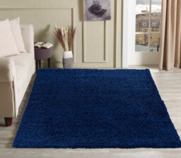 Desire Rugs Plain Living Room Shaggy Area Rugs Navy 120X170 Cm - thumbnail 7