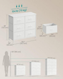 LEDREM This Modern Chest Of Drawers Effortlessly Integrates Into Various Spaces As A Stylish Storage Solution - thumbnail 2