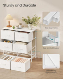 LEDREM This Modern Chest Of Drawers Effortlessly Integrates Into Various Spaces As A Stylish Storage Solution - thumbnail 6