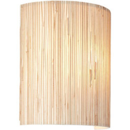 Loops Semi Flush Ceiling Light & 2X Matching Wall Lights - Dimmable Natural Seagrass Drum Shades - thumbnail 6