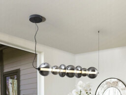 Luminosa Lighting Luminosa Gladis Bar Pendant Ceiling Light Black, Smoke Led 3000K - Uk Stock - thumbnail 1
