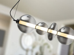 Luminosa Lighting Luminosa Gladis Bar Pendant Ceiling Light Black, Smoke Led 3000K - Uk Stock - thumbnail 3