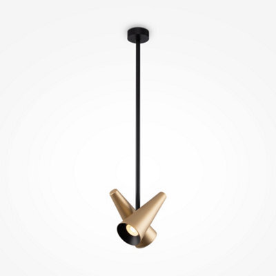 Luminosa Lighting Luminosa Maytoni Giro Modern 2 Light Pendant Ceiling Light Brass Gu10 - image 1