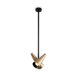 Luminosa Lighting Luminosa Maytoni Giro Modern 2 Light Pendant Ceiling Light Brass Gu10 - thumbnail 3