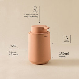 Cosmic Soap Dispenser, 350Ml, Easy Refill, Durable. Non-Drip Nozzle For Kitchen And Bathroom, Green, Saona Collection - thumbnail 2