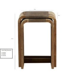 Buttercup Farm Aspen Nest Of 2 Tables - Metal/wood - L35 X W40 X H55 Cm - thumbnail 5