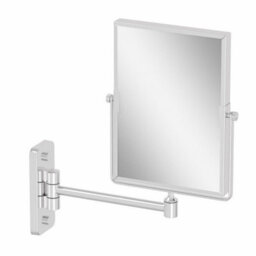Aveli Wall Mounted 3X Magnifying Bathroom Mirror Shaving Make Up Extending Chrome - thumbnail 3