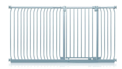 Safetots Extra Tall Elite Safety Gate, 207Cm - 216Cm, Matt Grey, Extra Tall 96.8Cm In Height, Pressure Fit Stair Gate - image 1