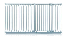 Safetots Extra Tall Elite Safety Gate, 207Cm - 216Cm, Matt Grey, Extra Tall 96.8Cm In Height, Pressure Fit Stair Gate - thumbnail 1