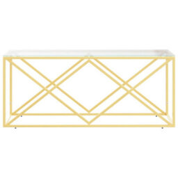 Berkfield Coffee Table 110X45X45 Cm Stainless Steel And Glass - thumbnail 3