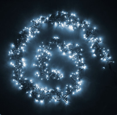 Best Artificial Bright White Connectable Led Indoor Outdoor Waterproof Cluster String Lights (1000 Led's (48Ft), Low Voltage Plug) - image 1