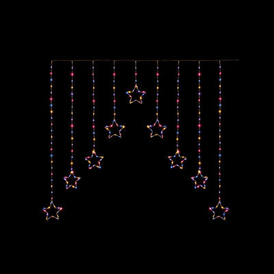 Premier Decorations Limited Rainbow Led Curtain Light With Timer Function - image 1