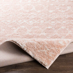 Livabliss Aliyah Shaggy-Global Pink Ivory Plush Soft Pile Living Bedroom Rug 200 X 275 Cm Easy Care, Non Shedding - thumbnail 4