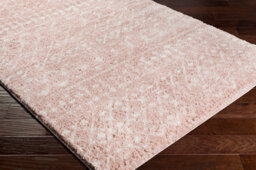 Livabliss Aliyah Shaggy-Global Pink Ivory Plush Soft Pile Living Bedroom Rug 200 X 275 Cm Easy Care, Non Shedding - thumbnail 6