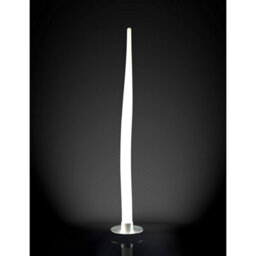 Luminosa Lighting Luminosa Estalacta Floor Lamp 1 Light Small Indoor, Silver/opal White - thumbnail 2