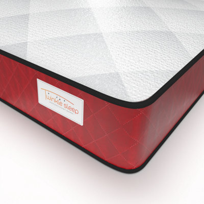 Bedz Online Twinkle Sleep Kids Coil Mattress, Medium Firm, Red Side, 5Ft King (200X150 Cm) - image 1