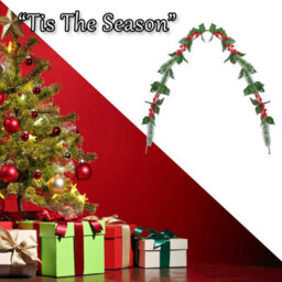Christmas Red Berry Pine Holly Garland Decoration X 1 150Cm Red, Green - thumbnail 6