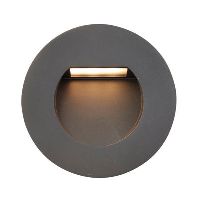 Luminosa Lighting Luminosa Albus Cct Outdoor Recessed Wall Lamp Black Ip65