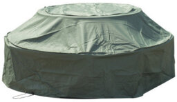 Woodside Green Waterproof Outdoor 8 Seater Round Picnic Table Cover - thumbnail 1