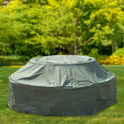 Woodside Green Waterproof Outdoor 8 Seater Round Picnic Table Cover - thumbnail 4