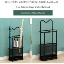 Metal Umbrella Stand Freestanding Rack - thumbnail 4