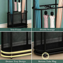 Metal Umbrella Stand Freestanding Rack - thumbnail 5