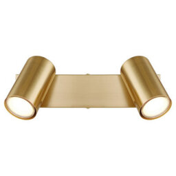 Luminosa Lighting Luminosa Robby Twin Ceiling Spotlight Gold Colours Brushed 2X Gu10 - thumbnail 4